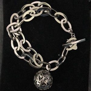Ball of hearts link bracelet